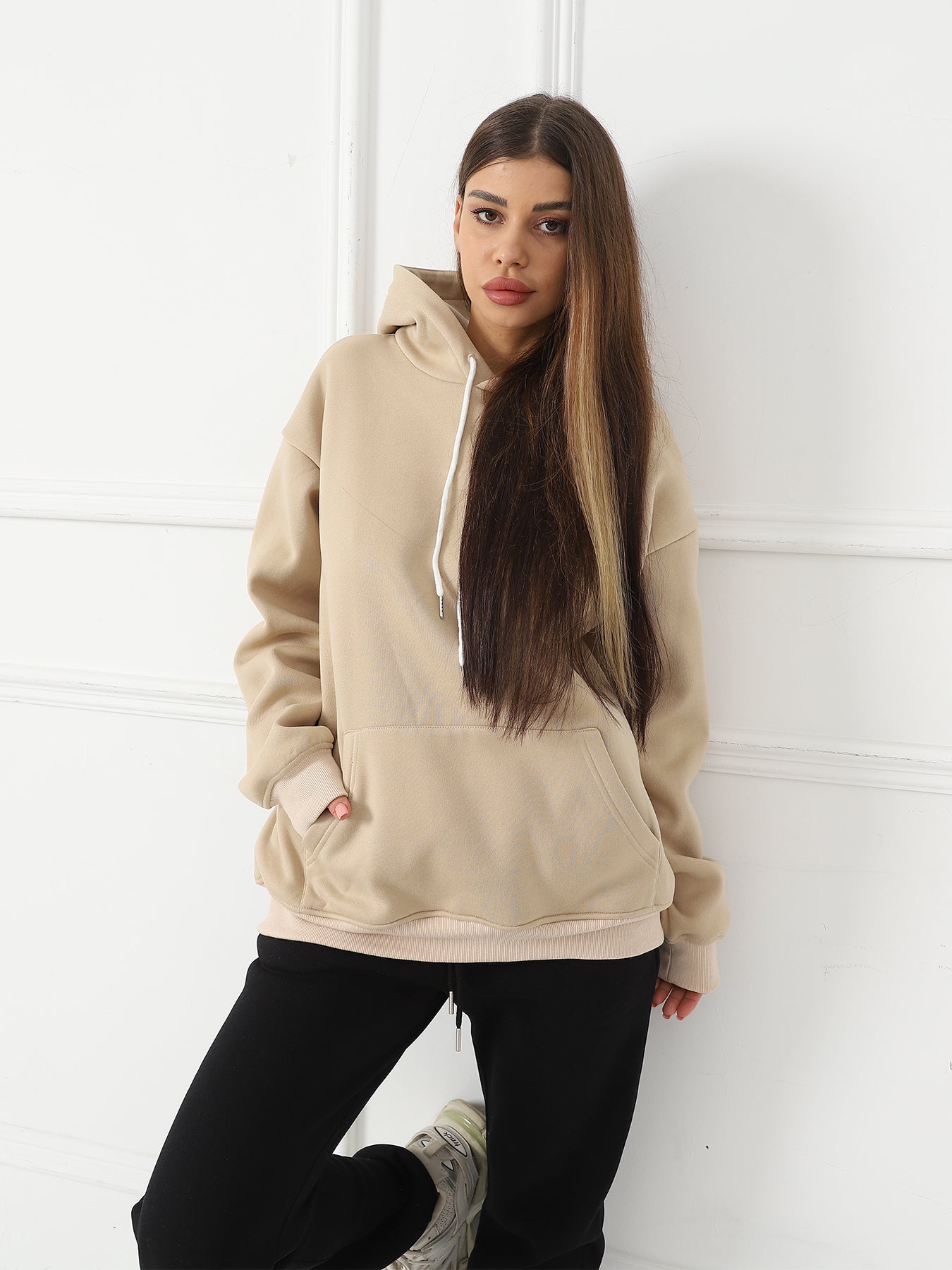 Bible Verse Hoodie with Renaissance Angel Print – Casual Oversized Pullover for Women | Outerwear & Jackets - KOZHIKO