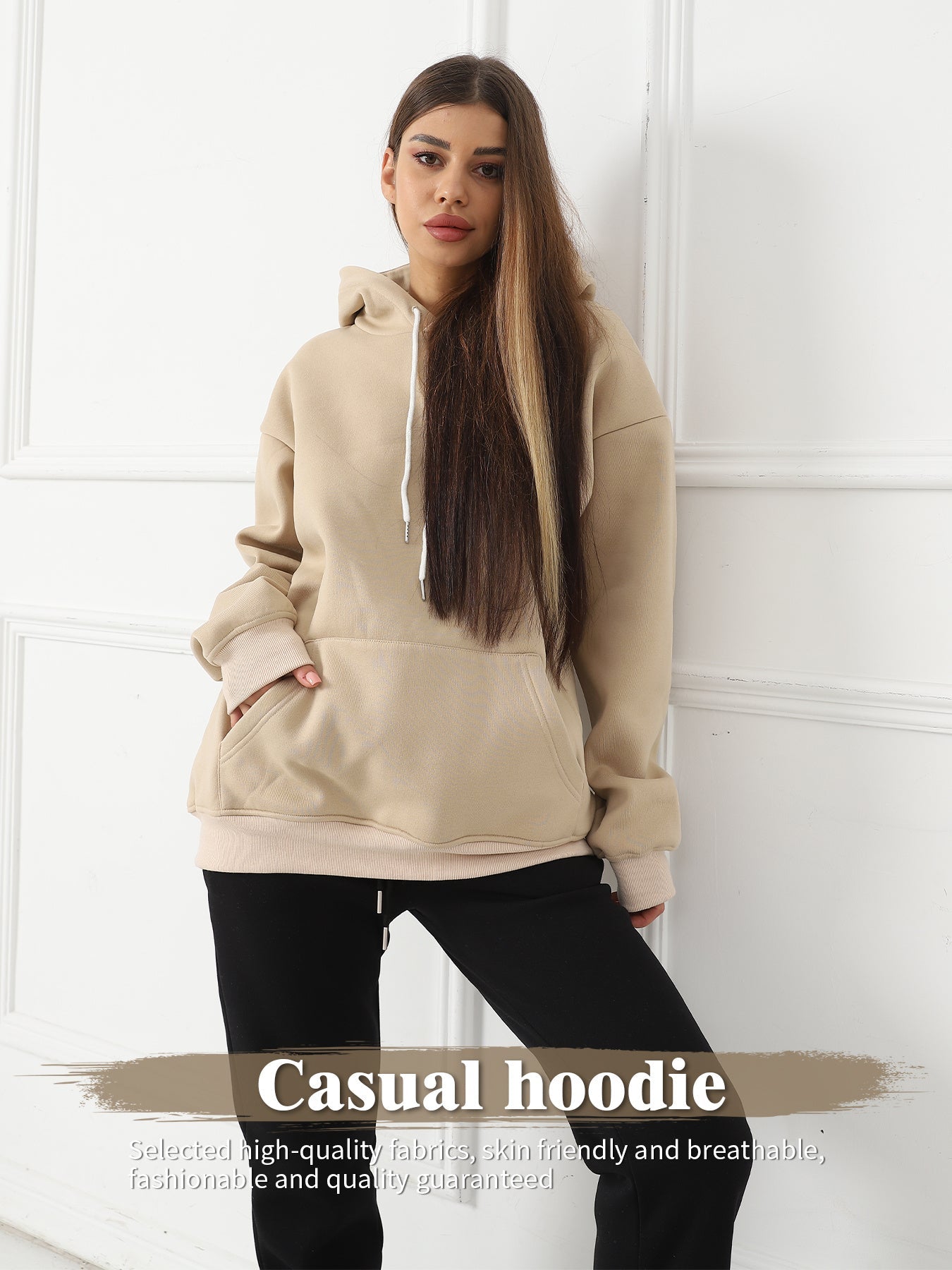 Bible Verse Hoodie with Renaissance Angel Print – Casual Oversized Pullover for Women | Outerwear & Jackets - KOZHIKO