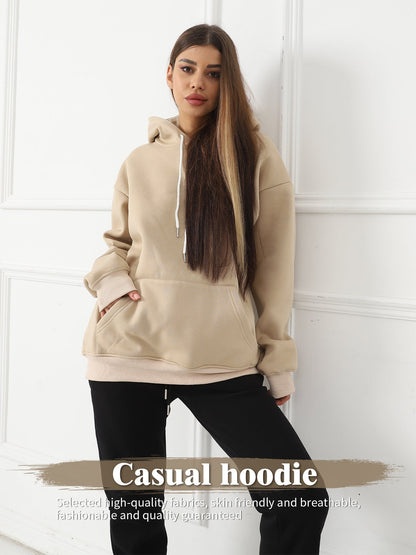 Bible Verse Hoodie with Renaissance Angel Print – Casual Oversized Pullover for Women | Outerwear & Jackets - KOZHIKO