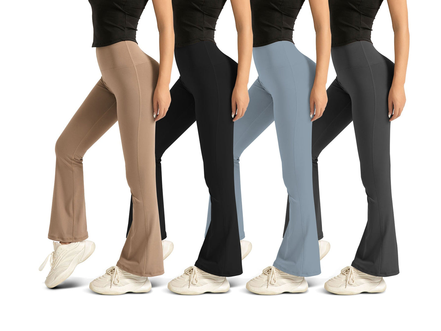 ContourFlex High - Waist Flared Yoga Pants | Leggings - KOZHIKO
