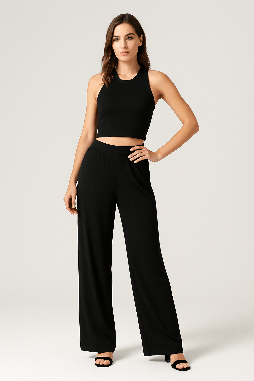 Ribbed Sleeveless Scoop Neck Bodysuit for Women | Outfit & Sets - KOZHIKO