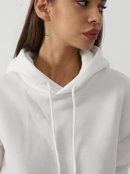 Solid Color Sweatshirt and Pants Set for Women – Casual Long Sleeve Loungewear | Outfit & Sets - KOZHIKO