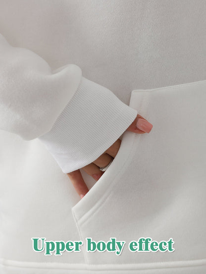 Solid Color Sweatshirt and Pants Set for Women – Casual Long Sleeve Loungewear | Outfit & Sets - KOZHIKO