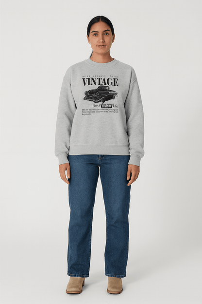 Women’s Printed Solid Color Long Sleeve Sweatshirt | Outerwear & Jackets - KOZHIKO