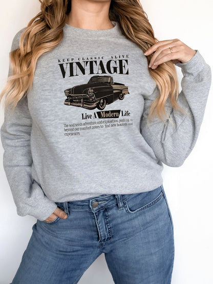 Women’s Printed Solid Color Long Sleeve Sweatshirt | Outerwear & Jackets - KOZHIKO