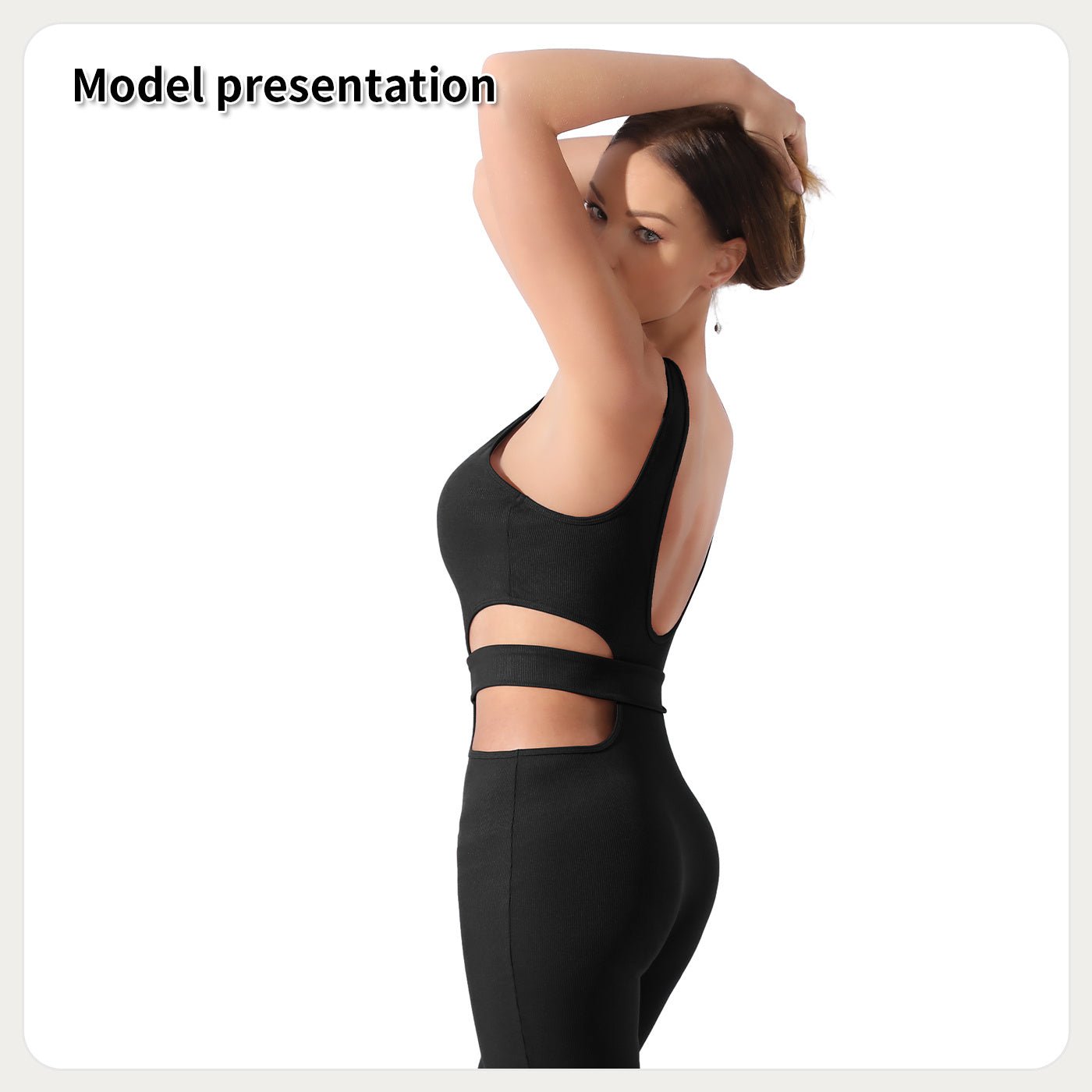 Women's Sleeveless Cutout Waist Bodycon Jumpsuit | Outfit & Sets - KOZHIKO