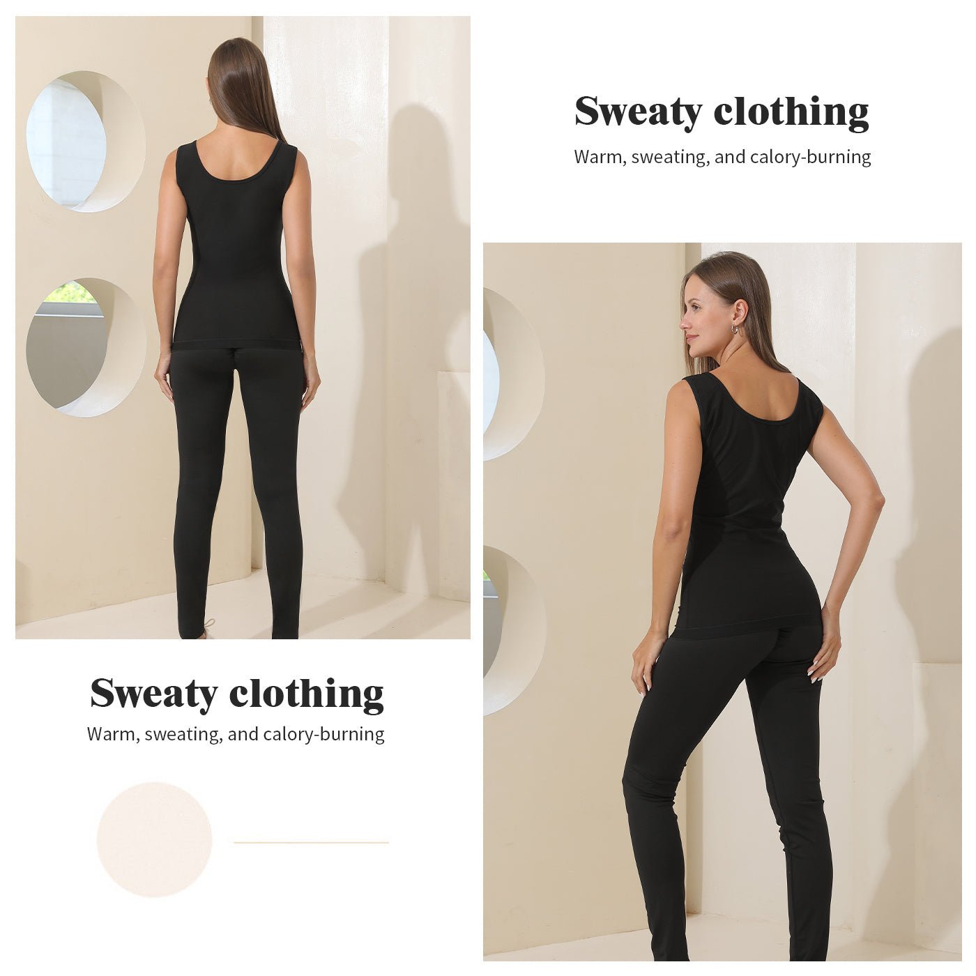 Women's Zip Front Tank Top Shapewear with Sweat - Enhancing Lining | Shapewear - KOZHIKO